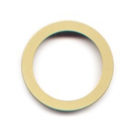 vignelli thick & thin mega ring gold