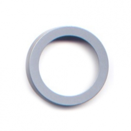 vignelli thick & thin large ring grey