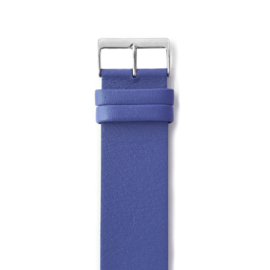 easy going horlogeband gesp blauw leer
