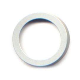 vignelli thick & thin mega ring aluminium