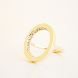 diamond oval ring