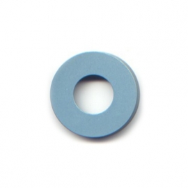 vignelli halo ring pastel blue