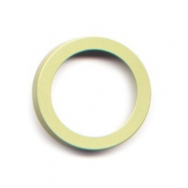 vignelli thick & thin large ring lime