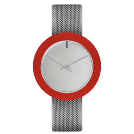 pierre junod mv34 vignelli thick & thin horloge mesh