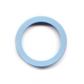 vignelli thick & thin large ring pastel blue