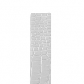 easy going band krokoprint wit