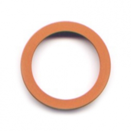 vignelli thick & thin mega ring orange