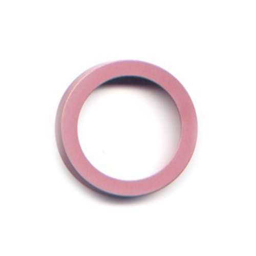 vignelli thick & thin ring pink
