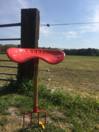 Buitenkruk greep met tractorstoel