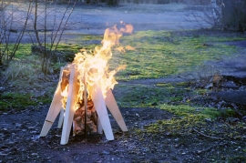 Kampvuur in een zak