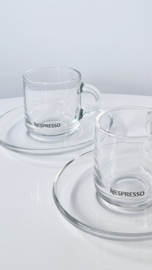Espresso glazen kop & schotel - per 2 | Nespresso