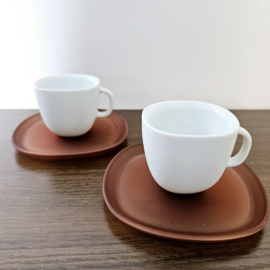 Nespresso | kopje - oranje schotel - per 2
