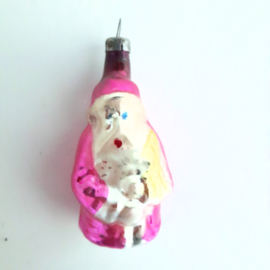 Vintage kerstbal |  kerstmannetje