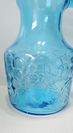 Glazen waterkan | blauw
