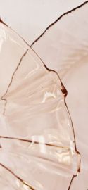 Glazen serveerschaal | vintage persglas