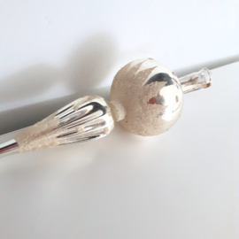Vintage kerstboompiek | zilver