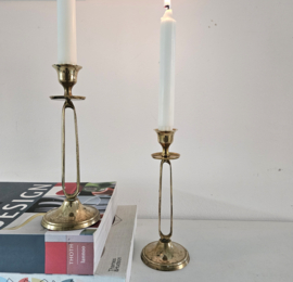 Messing kandelaar - set van 2 