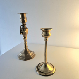 Messing kandelaar met strik