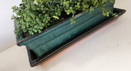 Bonsai schaal met onderbord | vintage