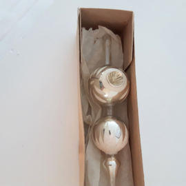 Vintage zilveren kerstboompiek