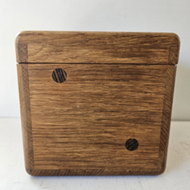 Houten opbergbak | dobbelsteen