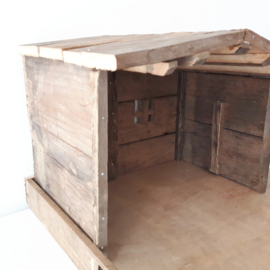 Houten kerststal | handmade sloophout
