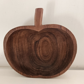 Houten appel | vintage snackschaal