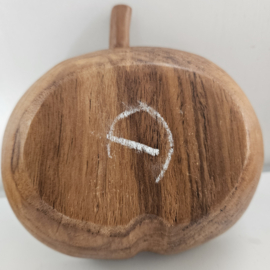 Houten appel | vintage snackschaal