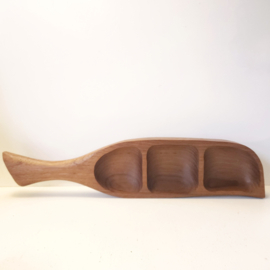 Houten snackschaal | vintage