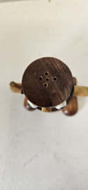 Houten vintage zoutvaatje