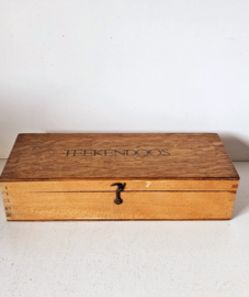 Houten tekendoos | vintage