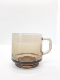 luminarc | vintage glazen kopje - rookglas