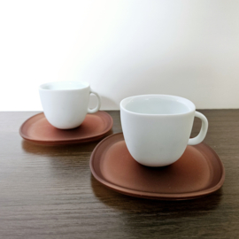 Nespresso | kopje - oranje schotel - per 2