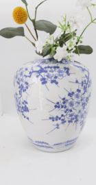 China potvaas | blauwe bloemen