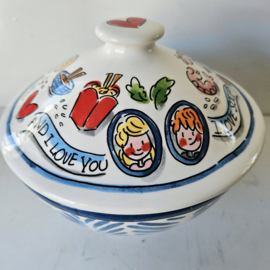 Schaal met deksel | Blond Azie