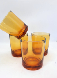 drinkglas - amber ] vintage