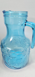 Glazen waterkan | blauw