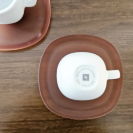 Nespresso | kopje - oranje schotel - per 2