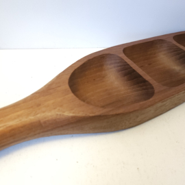 Houten snackschaal | vintage