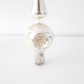 Vintage kerstboompiek | zilver