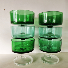 Luminarc Cavalier | groene coupe glazen - set van 6 
