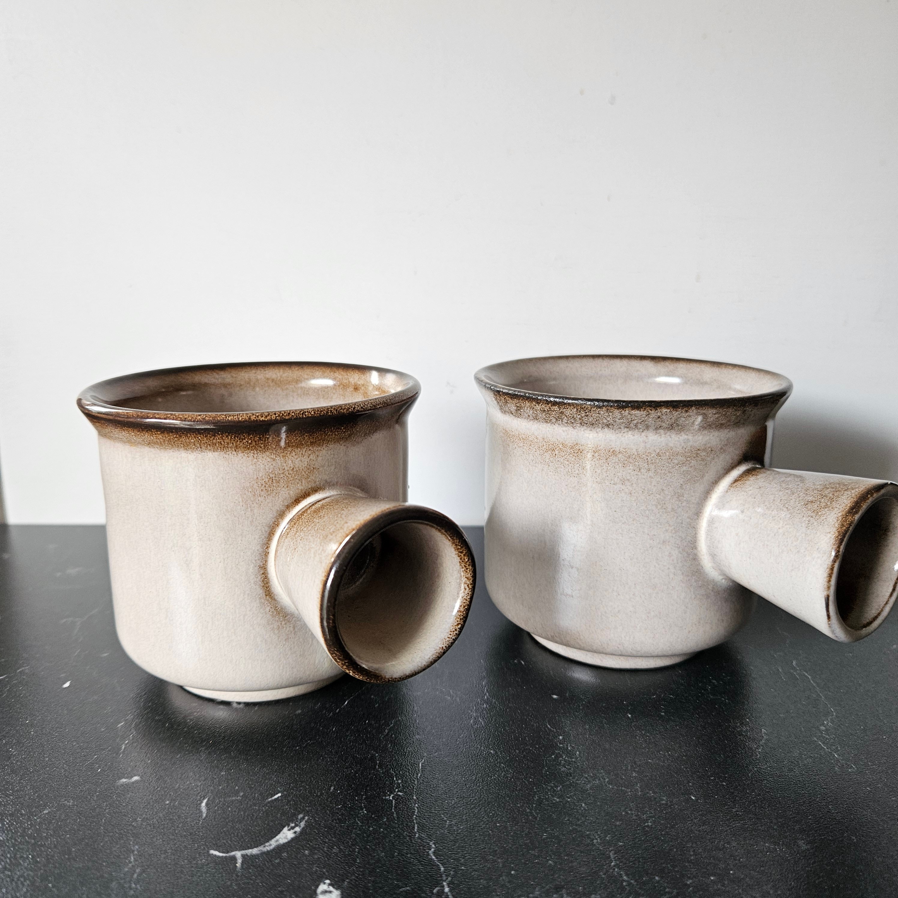 Saus/ soepkom - set van 2 | DriehoekPotterie