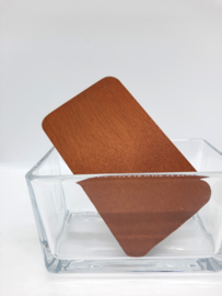 Glazen boterpot met houten deksel | vintage