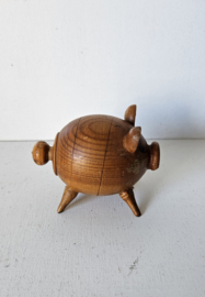 Houten zoutstrooier | varkentje