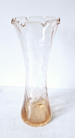 Glazen swirl vaas | vintage