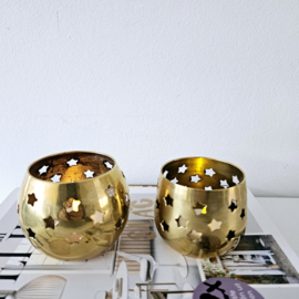 Messing waxinelicht | ster