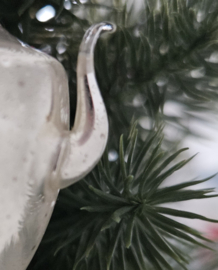 Zilveren kerstbal | theepot