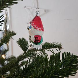 Kerstbal | kerstman rode hoed