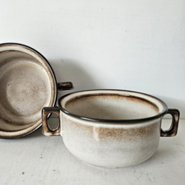 Driehoek potterie | set van 2 soepkommen