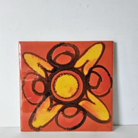 Wandtegel | retro -oranje